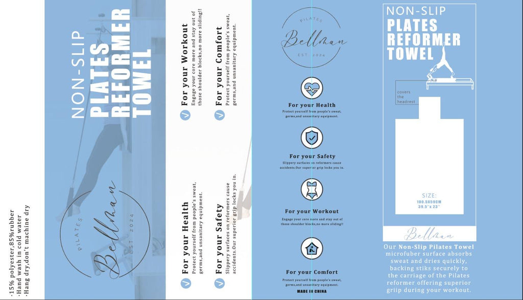 Toalla Antideslizante para Reformer Pilates