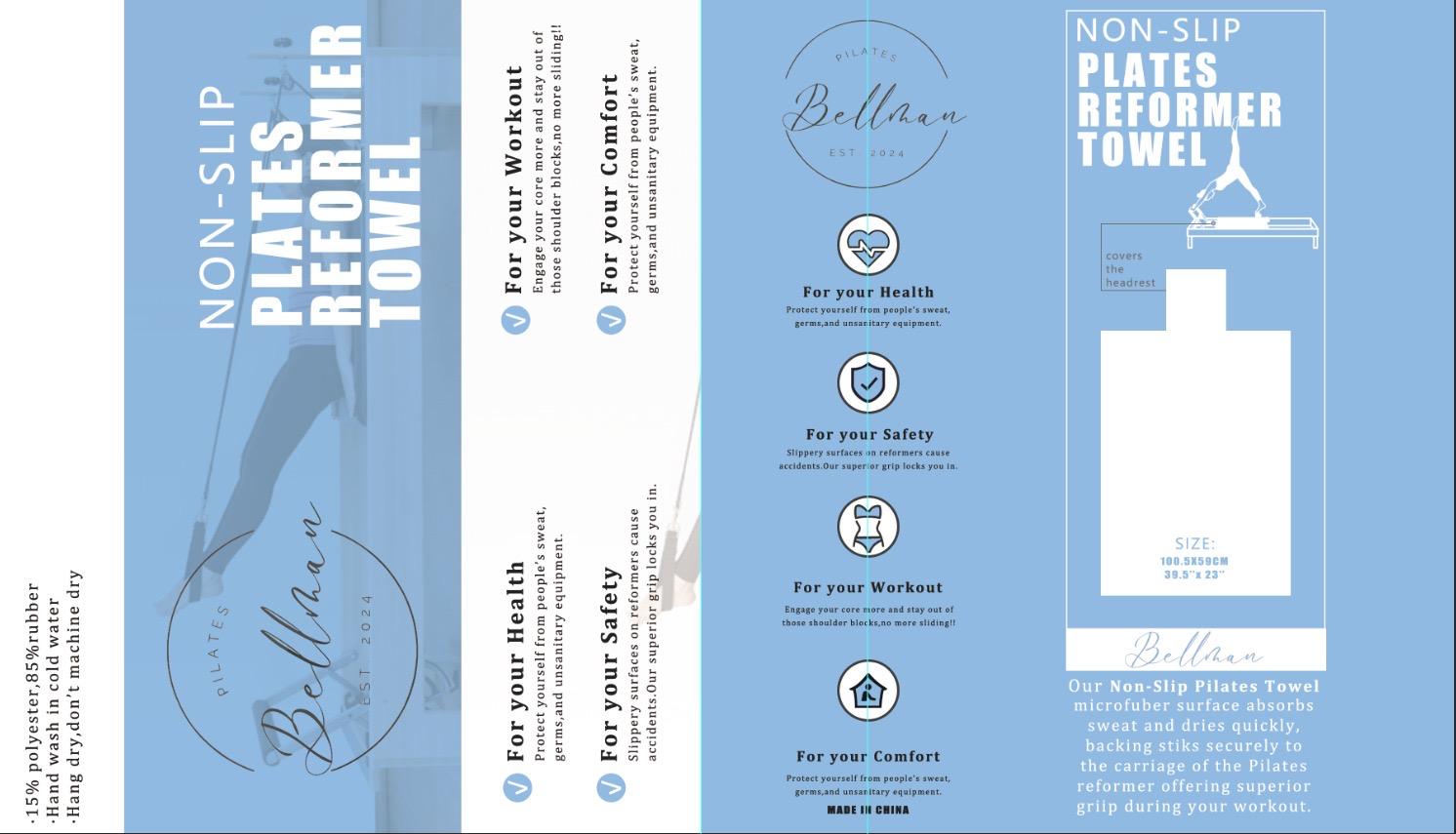 Toalla Antideslizante para Reformer Pilates